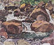 Bergbach bei Champery Ferdinand Hodler